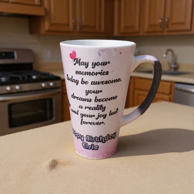 Customized tall magic mug