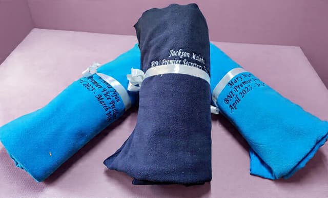 Customized fleece blankets