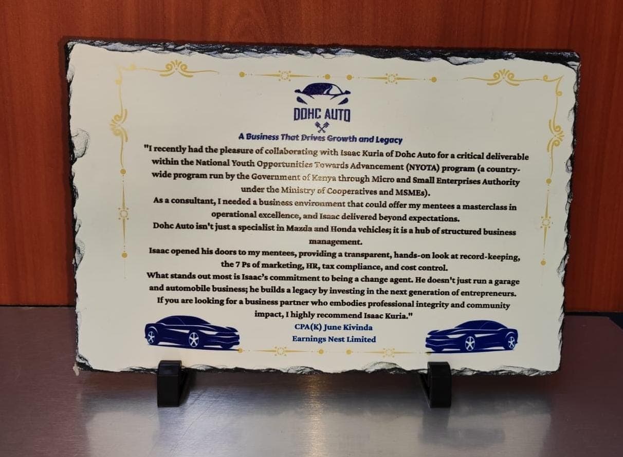 A4 Customized rock plaque