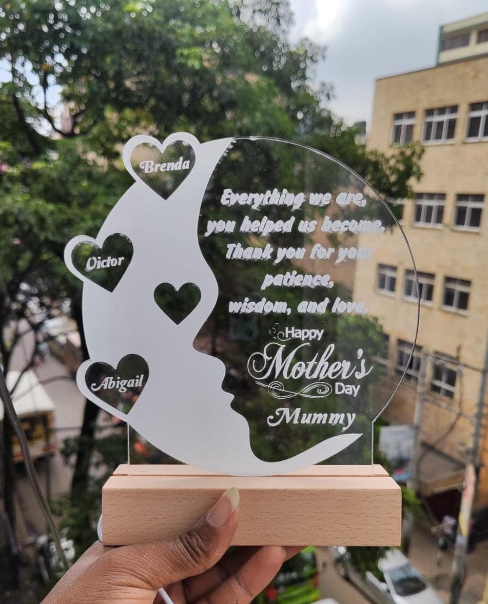 Customized LED plaque view 2