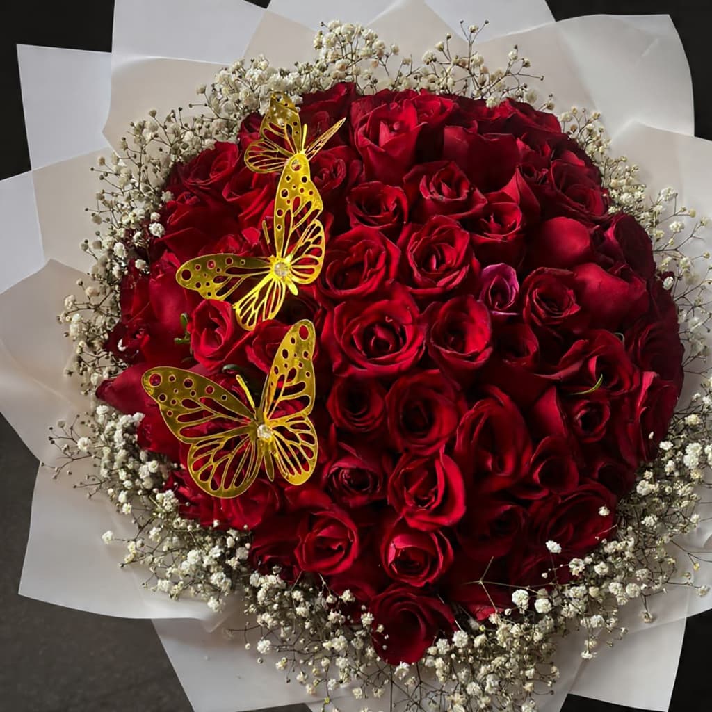 Red roses bouquet (standard)